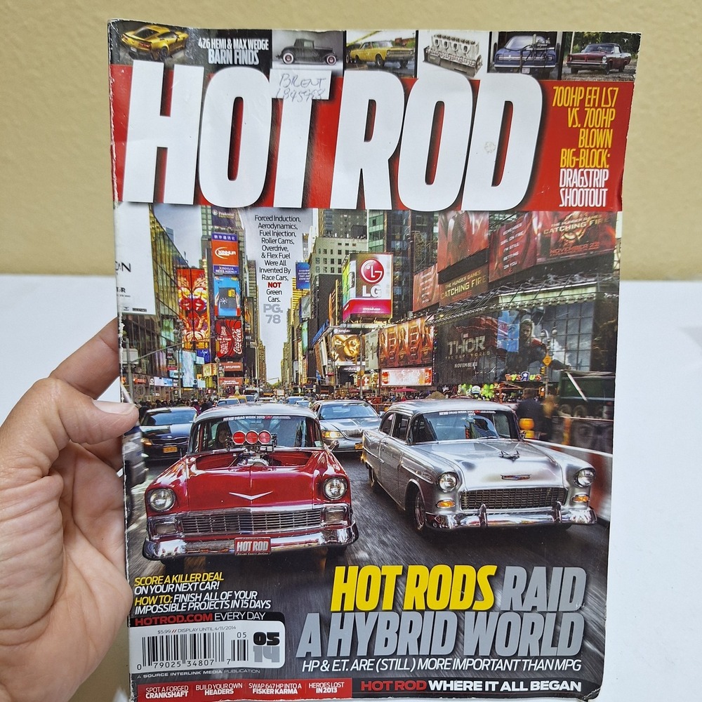 Hot Rod Magazine May 2014 Hot Rods Raid Hybrid World Hemi Max Wedge Drag Racing
